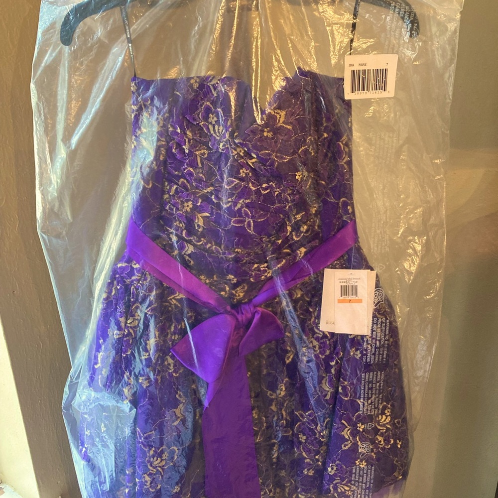 Jessica McClintock size 7 purple/gold prom/party dress